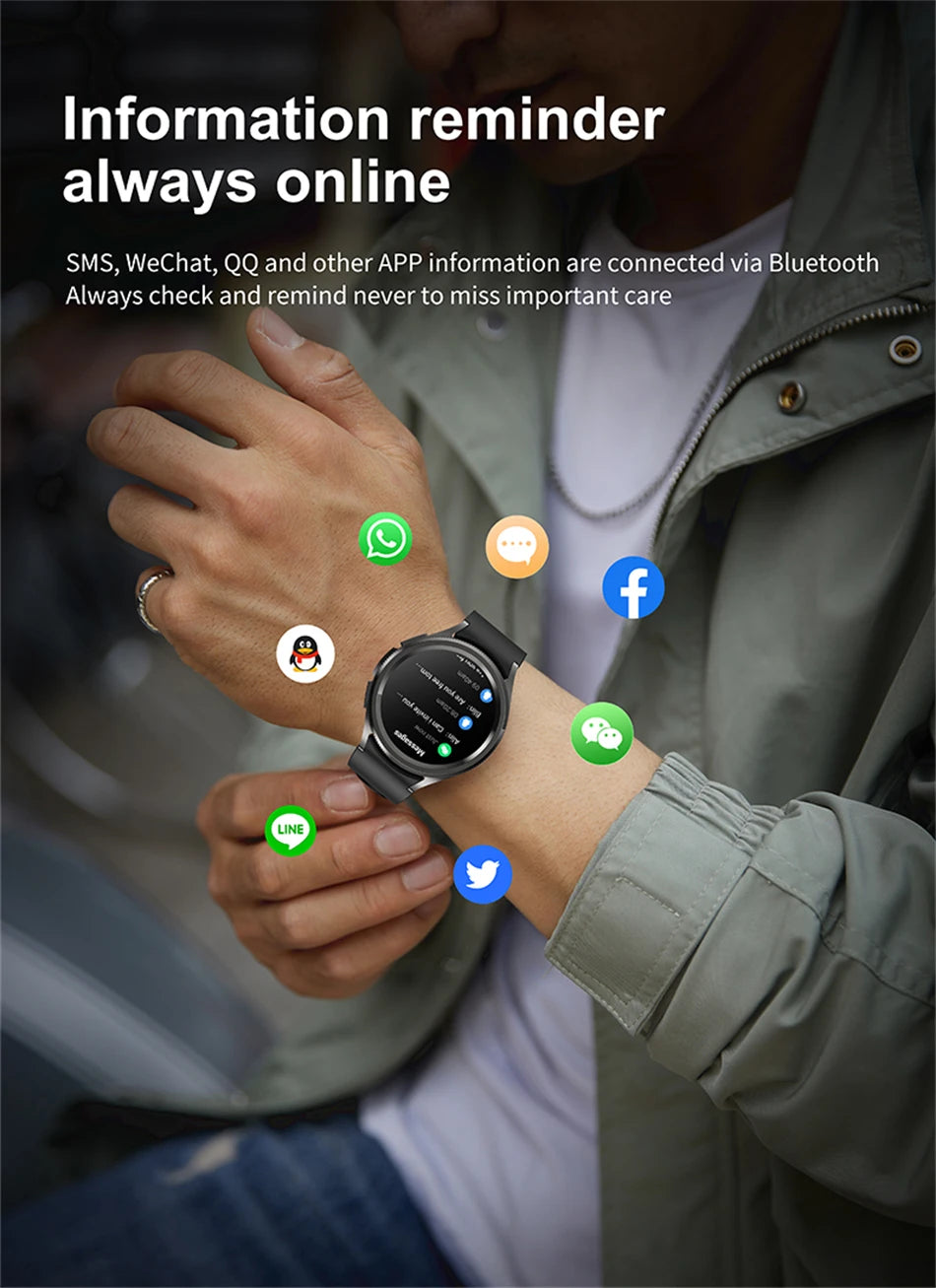 2025 Smart Watch 6 – AMOLED HD Screen, 100+ Sport Modes, IP68 Waterproof, Android & iOS