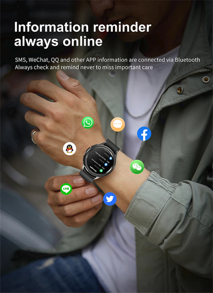2025 Smart Watch 6 – AMOLED HD Screen, 100+ Sport Modes, IP68 Waterproof, Android & iOS