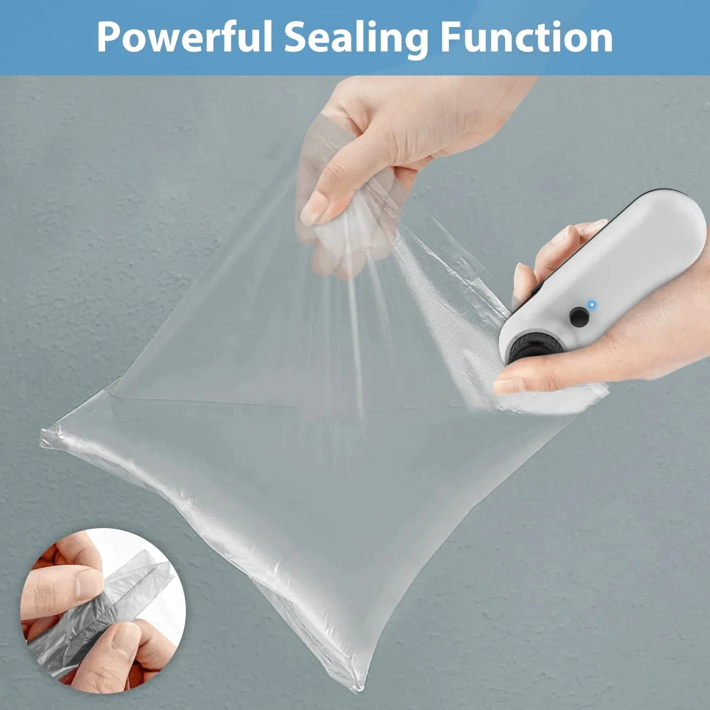 2-in-1 Mini Handheld Heat Sealer – USB Rechargeable Bag Sealer