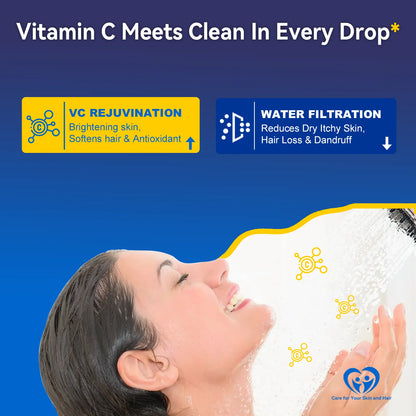 ALTHY Vitamin C Shower Filter – Reduces Chlorine & Heavy Metals, Improves Skin & Hair
