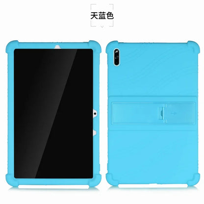 Shockproof silicone case for HUAWEI MatePad 10.4-inch BAH4-W09 tablet, with stand feature and protective design.