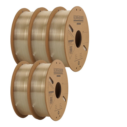 KINGROON PLA Filament 1.75mm – 5 or 10 Rolls, Mixed Colors, No Bubble