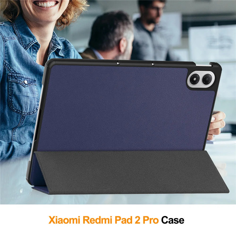Smart Case for Xiaomi Redmi Pad 2 Pro 12.1" (2025) | Folding Flip Stand | Auto Sleep/Wake | Tablet Cover