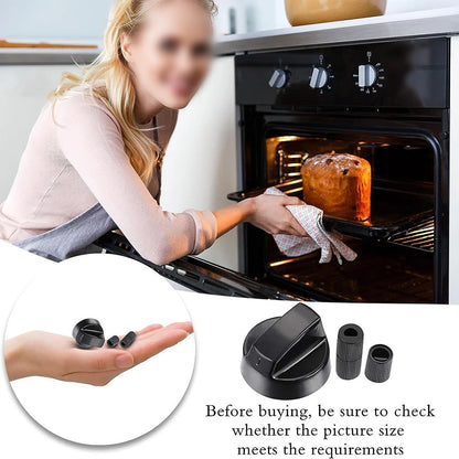 Universal Control Knobs Set with 12 Adapters – Replacement Knobs for Stoves & Ovens