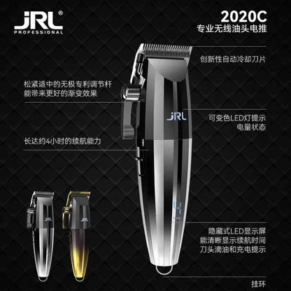 JRL 2020C/T Professional Hair Clipper – Gold & Silver, Barber Set Options