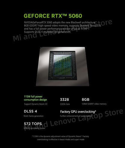 Lenovo Legion Y7000P 2025 Gaming Laptop – i9-14900HX / RTX 5060 / RTX 5070, 16GB/32GB DDR5, 1TB SSD, 16" 2.5K 240Hz