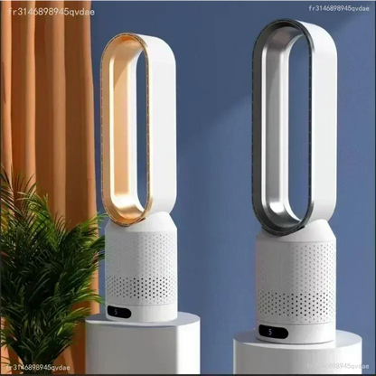 INSIS FEMME Bladeless Tower Fan – Ultra-Quiet Air Purification Circulation, Desk & Floor, Remote Control Option