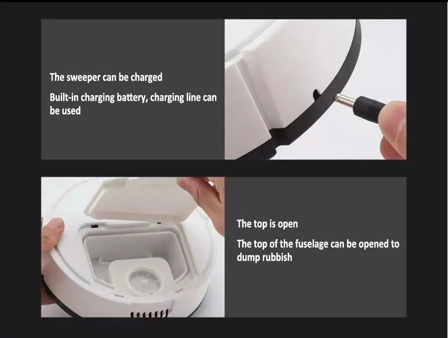 R.E.D. Shopping 3-in-1 smart robot vacuum cleaner with mopping, 1500Pa wireless sweeping for home and office cleaning.