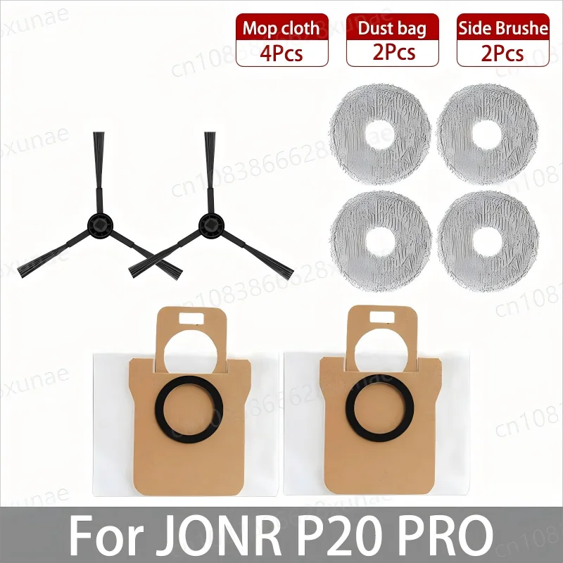 JONR P20 PRO / T5 Pro Robot Vacuum Spare Parts – Brush, Filter, Mop & Dust Bag