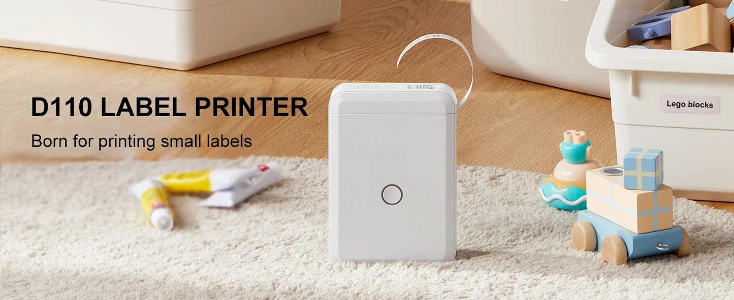 Niimbot D110 Portable Mini Label Printer – Thermal, Inkless, Bluetooth, UV