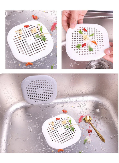 Silicone Sink & Drain Hair Catcher | Shower & Bathtub Filter Screen