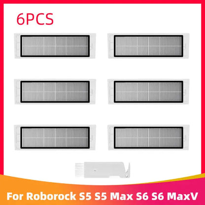Roborock S5 MAX / S6 MAX / S6 MAXV Accessories | HEPA Filter, Brush, Mop, Water Tank