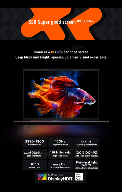 Lenovo Xiaoxin Pro 14 2024 – AMD Ryzen 7 8745H, 24GB DDR5, 1/2TB SSD, 14" 2.8K 120Hz, Windows 11