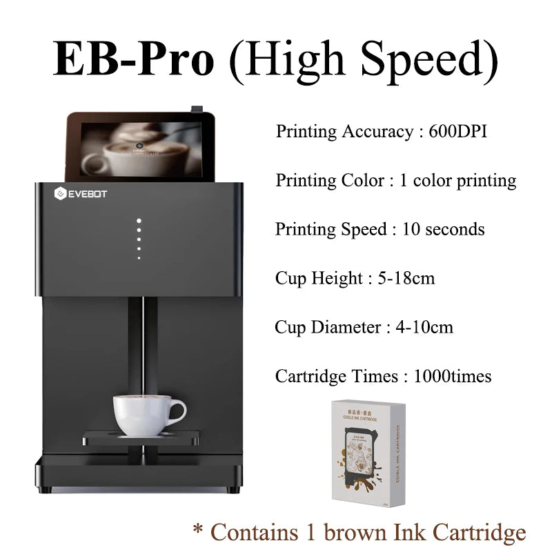 EVEBOT Coffee & Drink Printer – Latte Art Machine