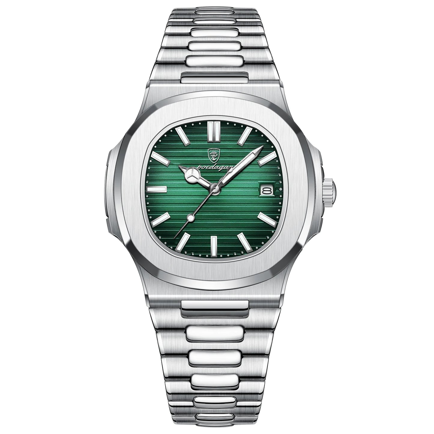 POEDAGAR Men's Luxury Sport Watch – Square Dial, Waterproof, Luminous, Date, Quartz