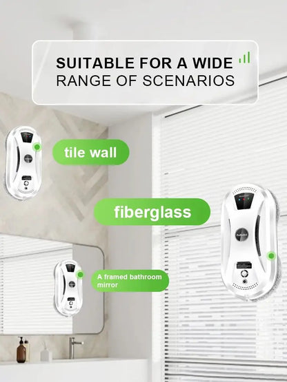 PuRuiKai AI Window Cleaning Robot – Smart Automatic, Streak-Free, Self-Cleaning, Ultra Quiet