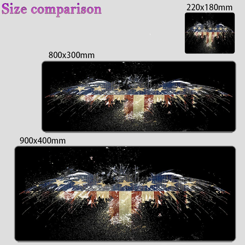 USA Flag XXL Extended Gaming Mouse Pad – 900x400mm Anti-Slip Desk Mat for Keyboard & Mouse