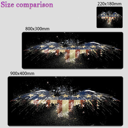 USA Flag XXL Extended Gaming Mouse Pad – 900x400mm Anti-Slip Desk Mat for Keyboard & Mouse