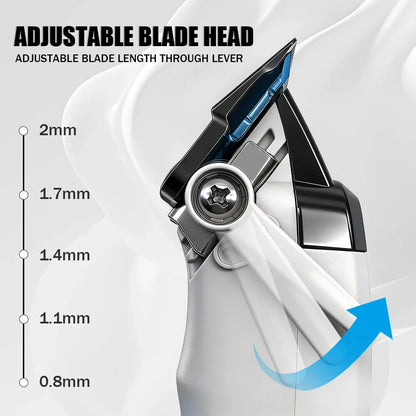 Kemei White 90-4 Professional Hair Clippers – Cordless Barber Clipper Set