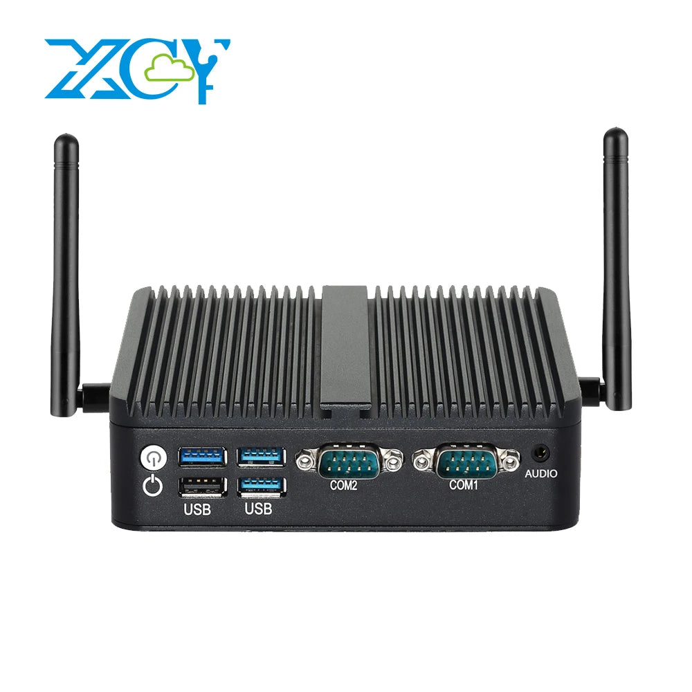 XCY Intel N150 Fanless Industrial Mini PC – 2x RS232, 2x LAN, 2x HDMI, WiFi, 4G, Win11