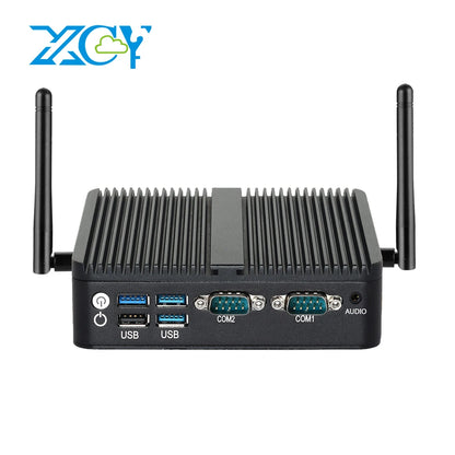 XCY Intel N150 Fanless Industrial Mini PC – 2x RS232, 2x LAN, 2x HDMI, WiFi, 4G, Win11