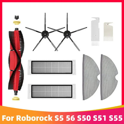 Roborock S5 MAX / S6 MAX / S6 MAXV Accessories | HEPA Filter, Brush, Mop, Water Tank