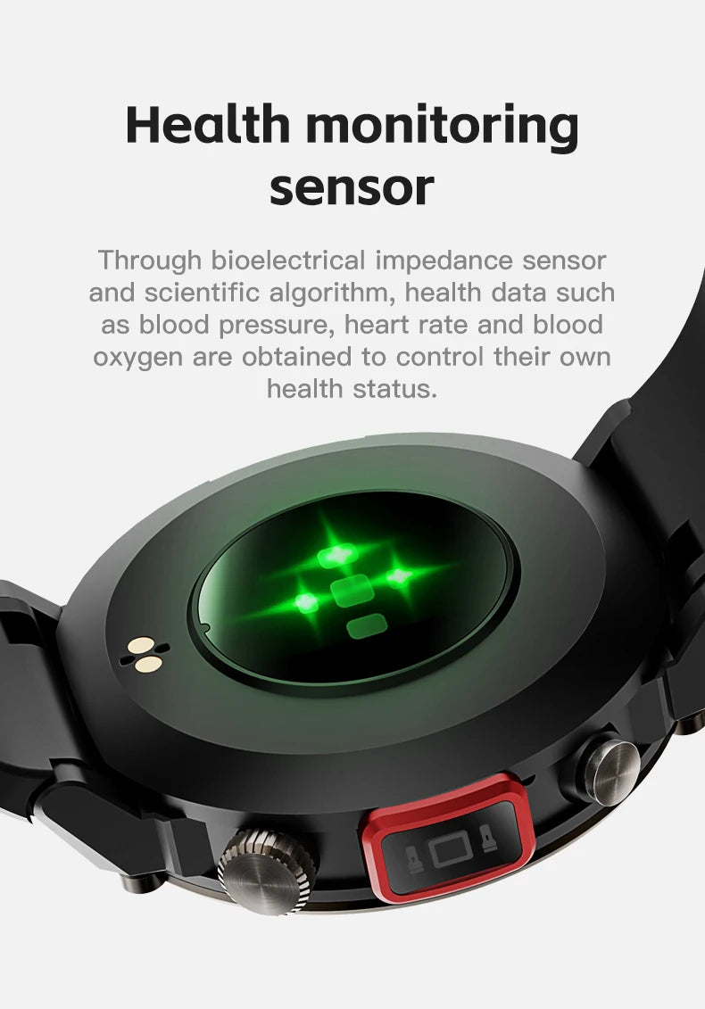 Imosi Outdoor Smart Watch with Flashlight – Sport Fitness Tracker, Blood Pressure, IP67