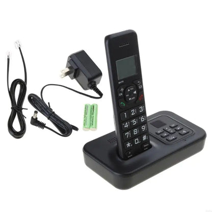 D1002B Cordless Phone with Answering Machine – Caller ID, Backlight LCD, Rechargeable