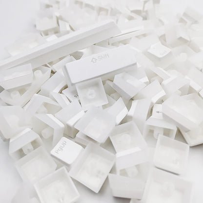 129-Key Pudding Keycaps – OEM Profile PBT, Transparent, MX Hot-Swap Compatible