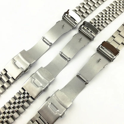 Solid Stainless Steel Jubilee Bracelet for Seiko SKX007 / SKX009 / SRPD – 20/22mm Curved End