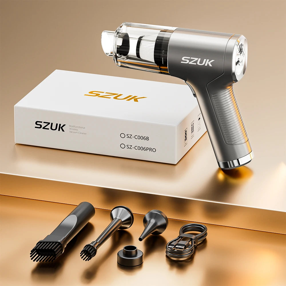 SZUK Mini Cordless Vacuum Cleaner 2025 – 780000Pa, Handheld, Car & Home, Blower