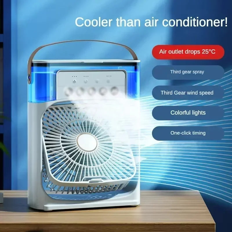 Xiaomi MIJIA Portable Air Cooler Fan | USB Mini Air Conditioner | Humidifier | LED Night Light | Desktop Cooling