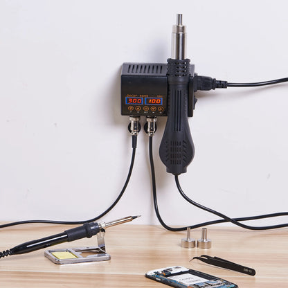 2-in-1 750W Soldering & Rework Station – LCD Digital Display