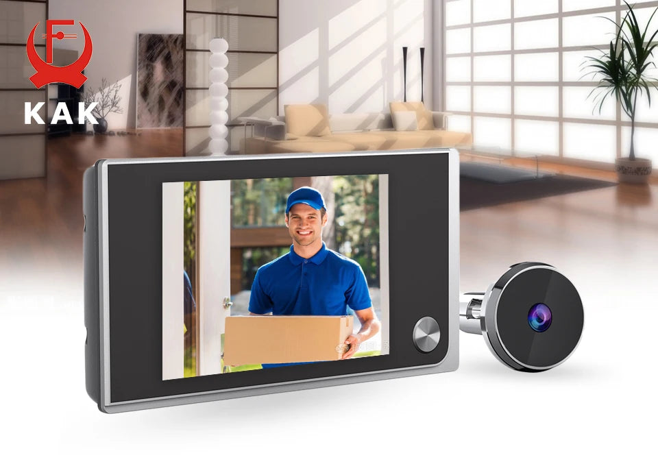 KAK Digital Door Peephole Camera – 3.5" HD Screen 120° Wide Angle Door Viewer