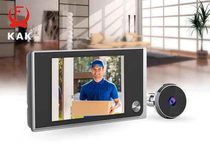 KAK Digital Door Peephole Camera – 3.5" HD Screen 120° Wide Angle Door Viewer