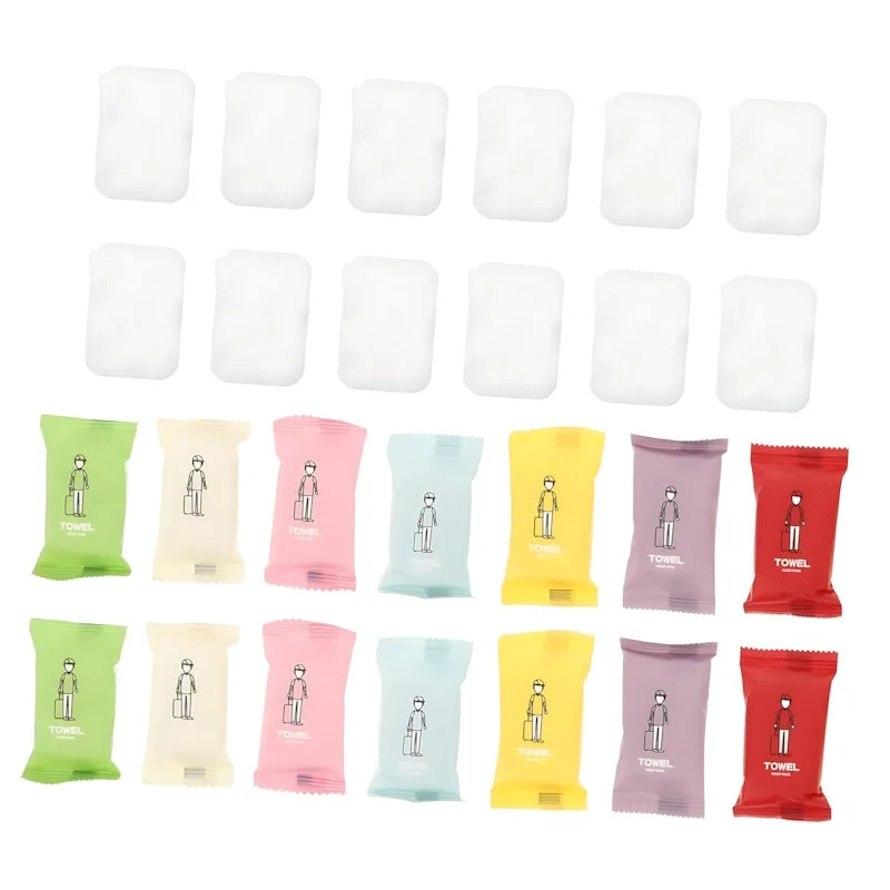 Compressed Disposable Face Towels – Individually Wrapped Travel Size