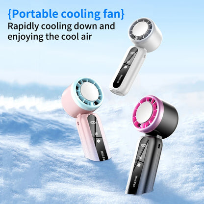 R.E.D. Shopping handheld fan with touch button, semiconductor cooling, brushless motor, compact design, and 100 wind speed levels