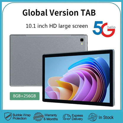 4G LTE Tablet 10.1" – 5G WiFi, Dual SIM, Octa Core, 8GB+128GB, 5000mAh, Android 12