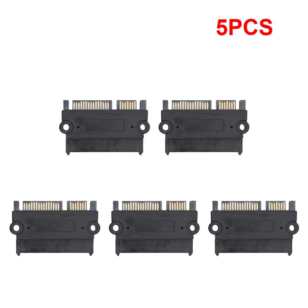 SATA 22-Pin Male to Female Adapter – Power & Data Converter