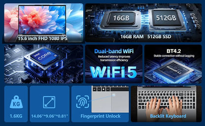 Xiaman Gaming Laptop 15.6" — Intel i9-10980HK, 16GB RAM, 1TB SSD, 1080p IPS, Windows 11