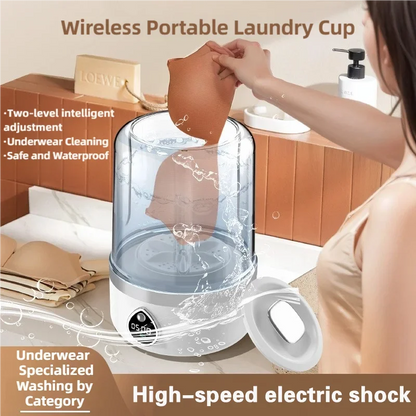 Mi Portable Mini Washing Machine 1.5L — Wireless Underwear & Socks Cleaner, LED Laundry Bucket