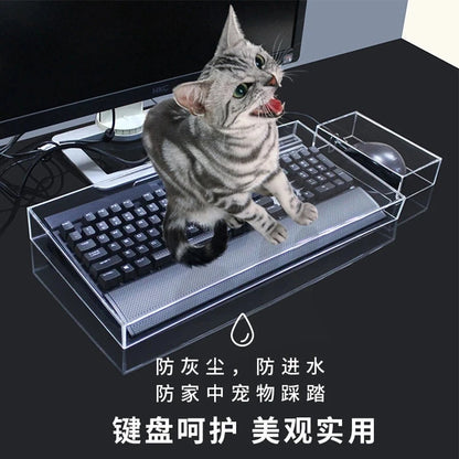 Keyboard Dust Proof Cover New Acrylic Capacitive For Mechanical Gaming Keyboard 104 Keys Mouse Protection Transparent Cover