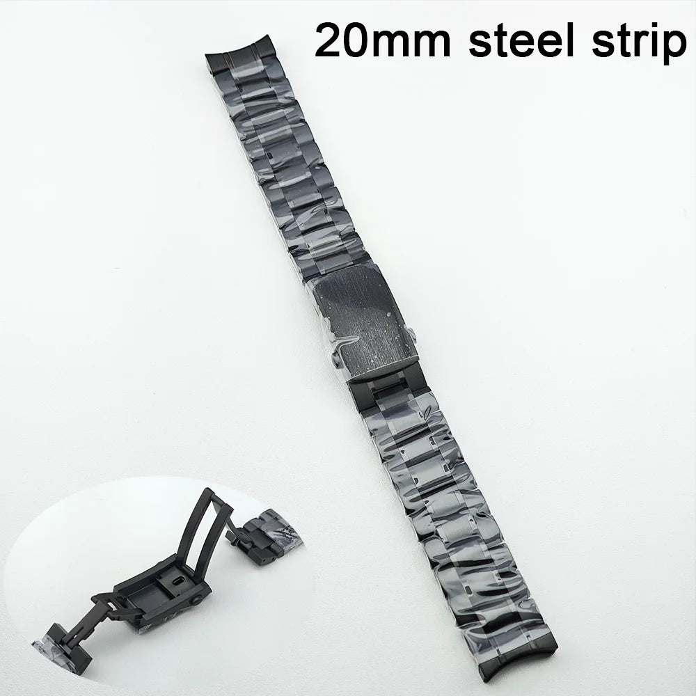 39.7mm Men's Watch Case for VK63 Movement – Metal Case with 20mm Strap Fit & Watch Box