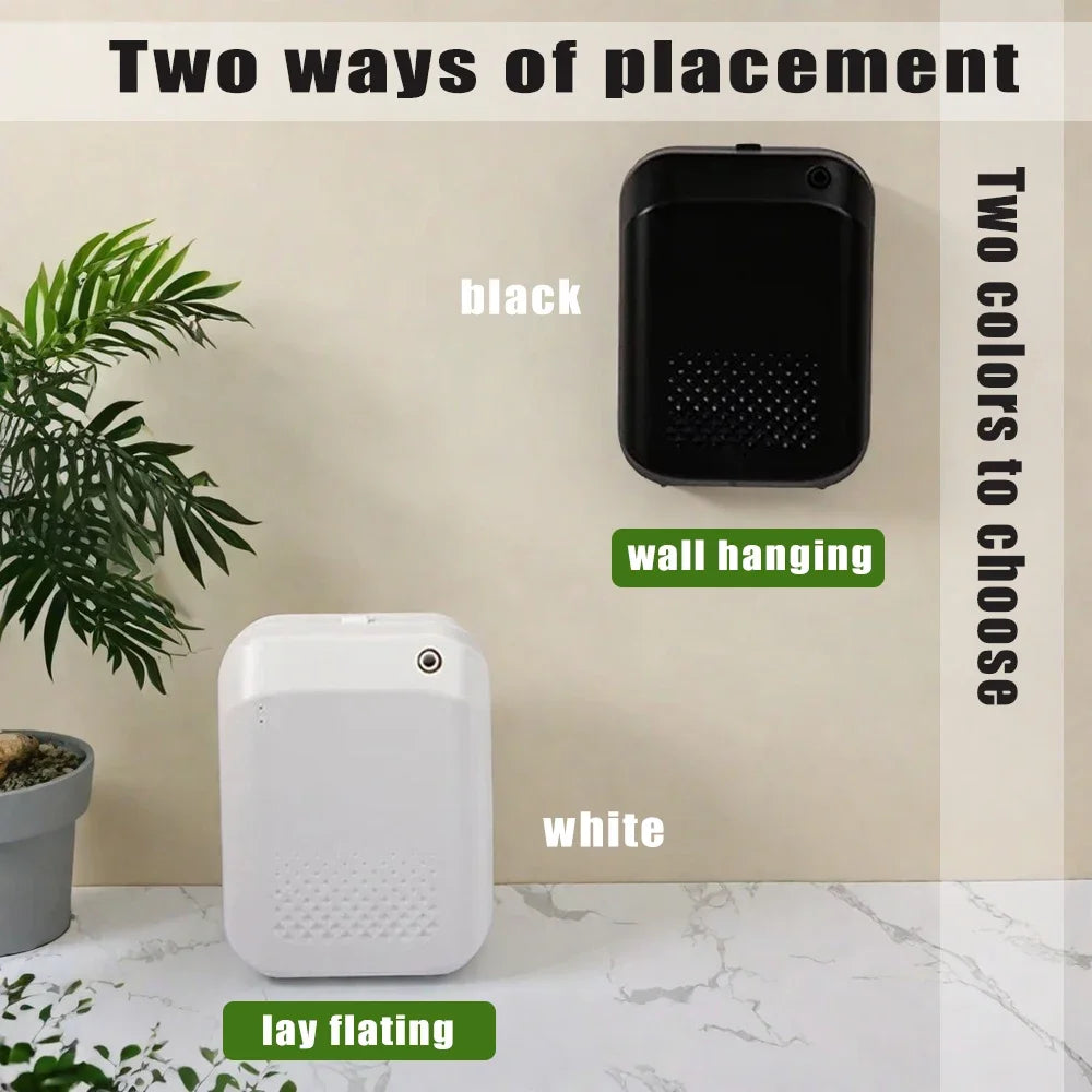 L Scent Tunnel Bluetooth Aroma Diffuser – 150ml Wall-Mount Essential Oil Diffuser, App Control, Timer, Low Noise, CE/RoHS