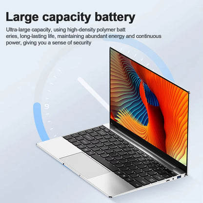 14.1" Portable Laptop – Intel Core i7-9850H or Atom A3950, 12GB RAM, up to 2TB SSD, Windows 11 Pro | Office & Study