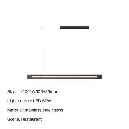 Modern Minimalist Style LED Chandelier for Living Dining Room Kitchen Office Desks Bar Home Decoration Hanging Light Fixture