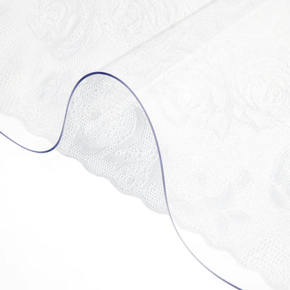 SucceBuy Transparent PVC Table Cloth 1.5–2mm | Clear Desk Protector, Waterproof, Oil-Proof, Soft Glass