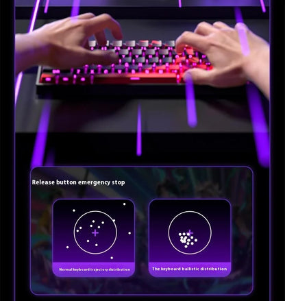 Aula Win68 HE magnetic mini gaming keyboard with RGB backlit keys, wired connection, hot-swappable switches, designed for PC gamers