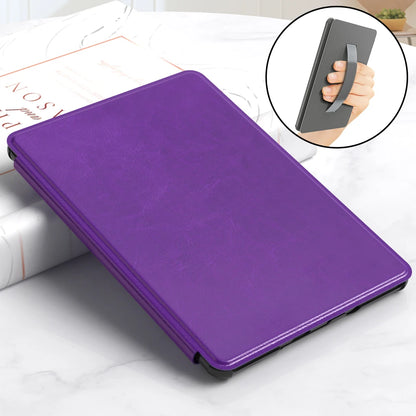 Kindle Paperwhite 12th Generation 2024 Case – Leather, Auto Sleep, Hand Strap