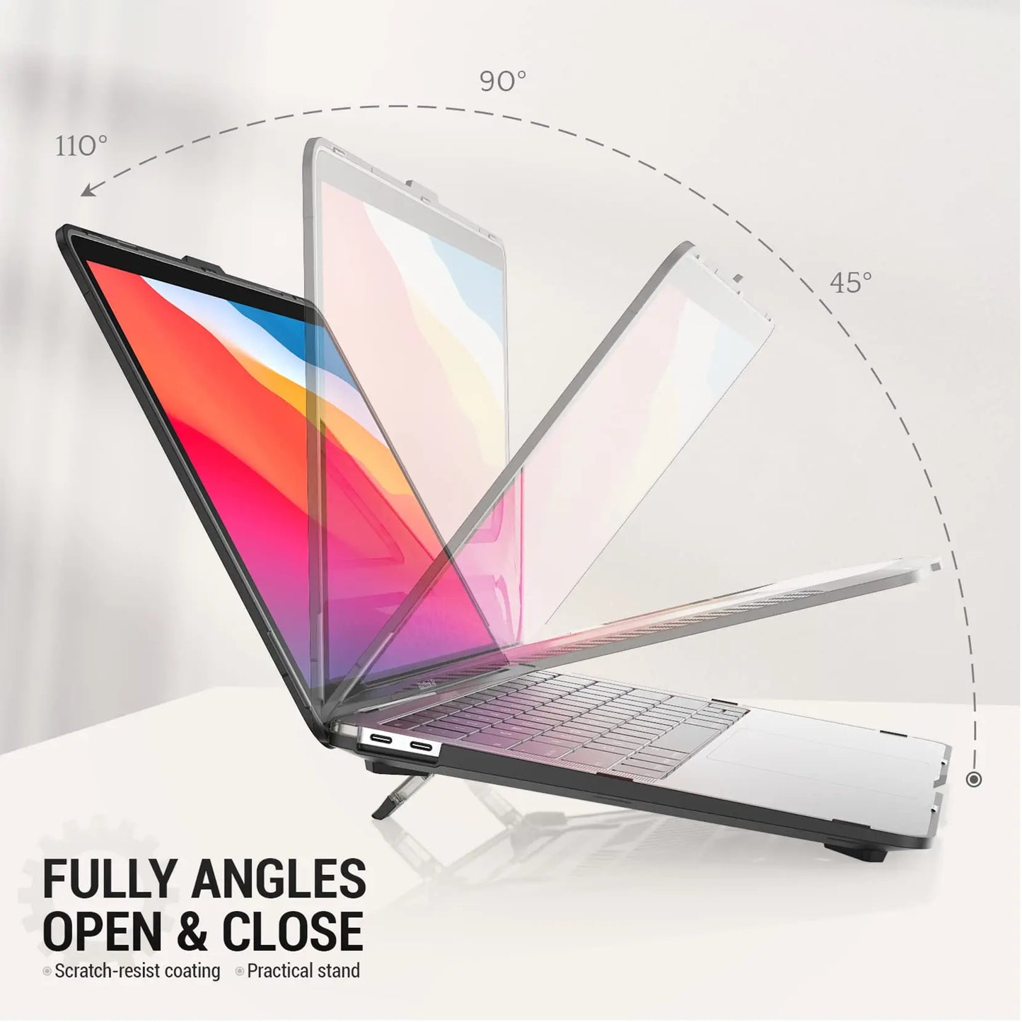 MacBook Hard Shell Case — Air 15/13 M3 2024, Pro 14/16 M3 2023, Air/Pro 13 M1/M2